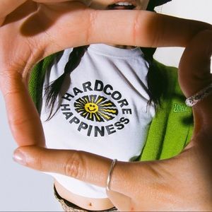 SOLD UNIF Hardcore Happiness Baby Tee